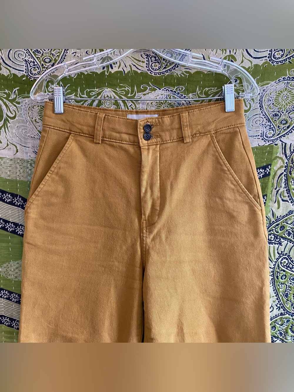 Everlane Tapenade The Organic Wide Leg Crop 2.0 Pants Size 6 Buyer Favorite - Picture 3 of 16